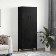 Highboard Zidne Crni hrast 69,5 x 34 x 180 cm Konstruirano drvo