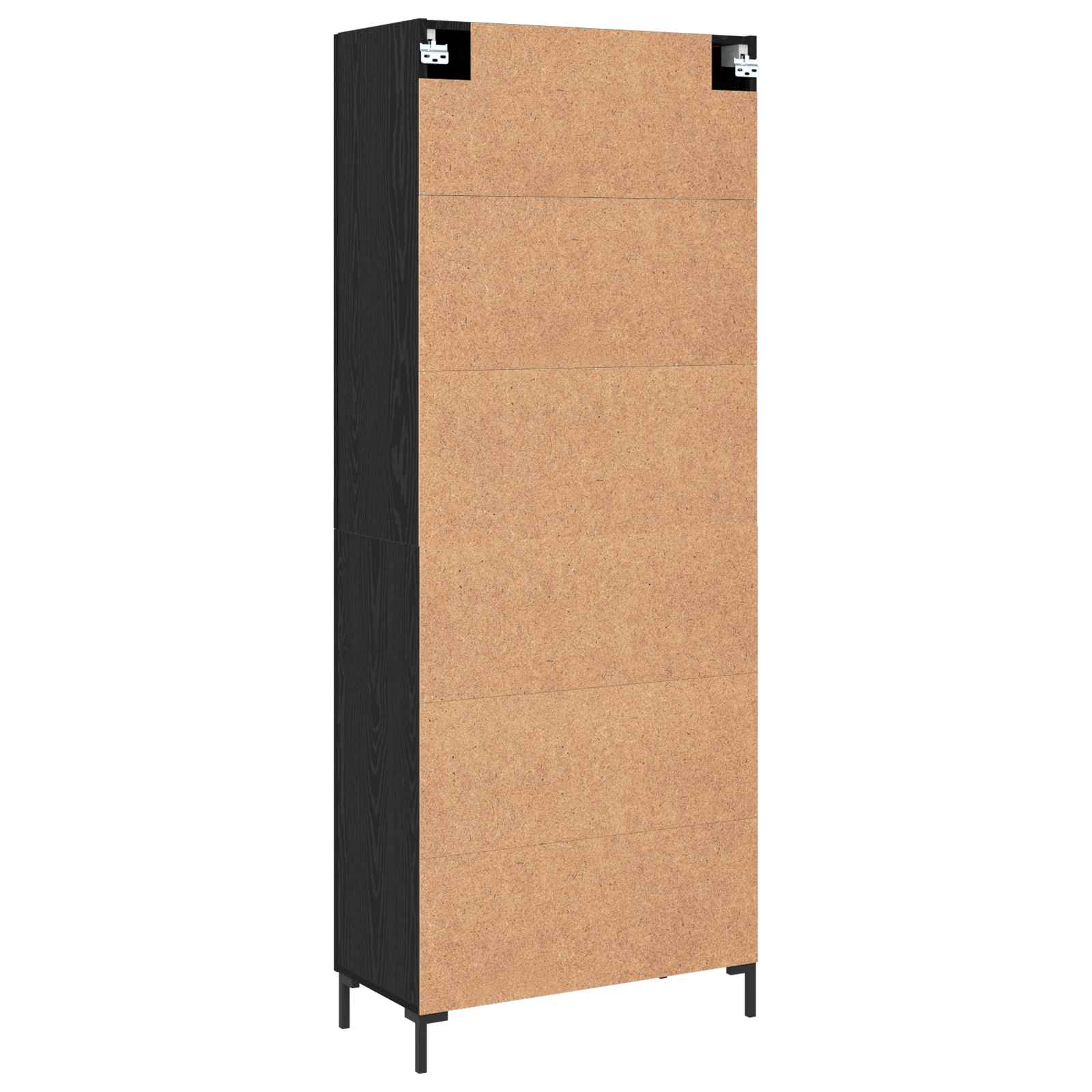 Highboard Zidne Crni hrast 69,5 x 34 x 180 cm Konstruirano drvo