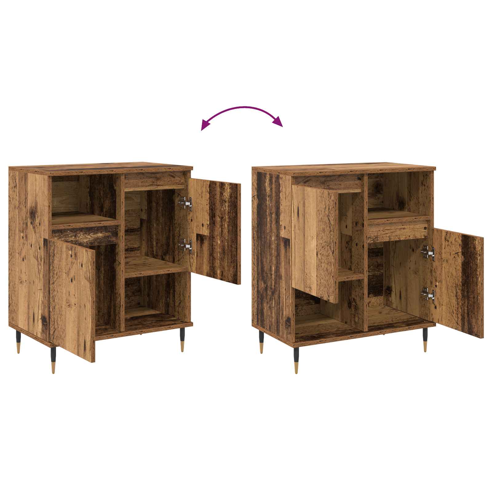 Komode 3 pcs Staro drvo