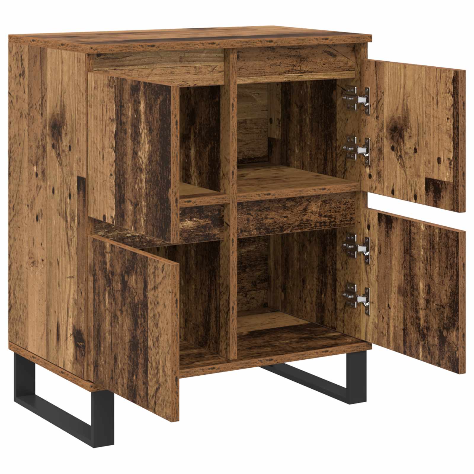 Kreveta 2 pcs Staro drvo 60 x 35 x 70 cm