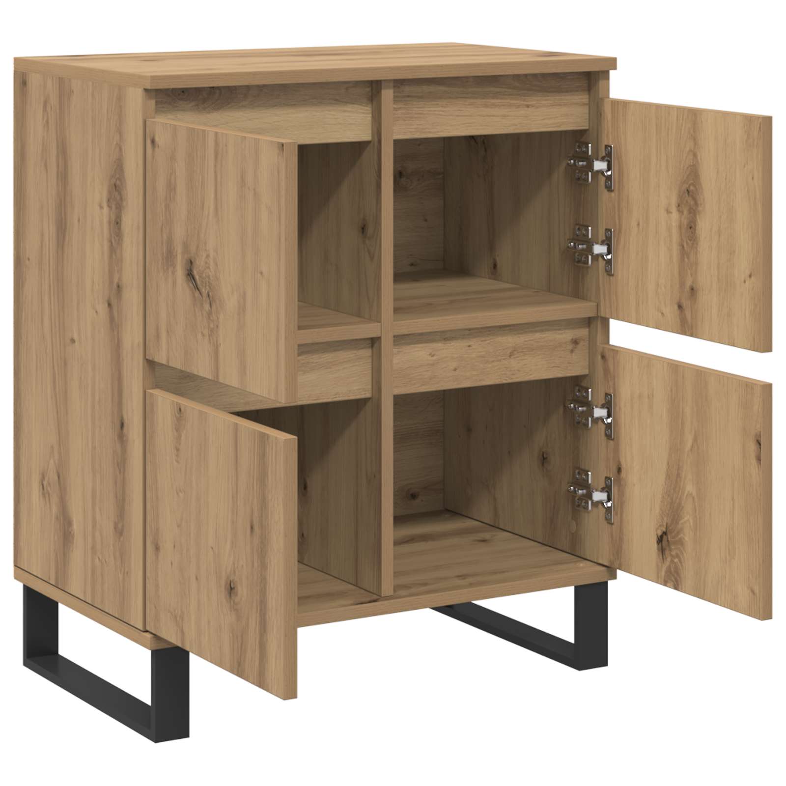 Kreveta 2 pcs Umjetnički hrast 60 x 35 x 70 cm