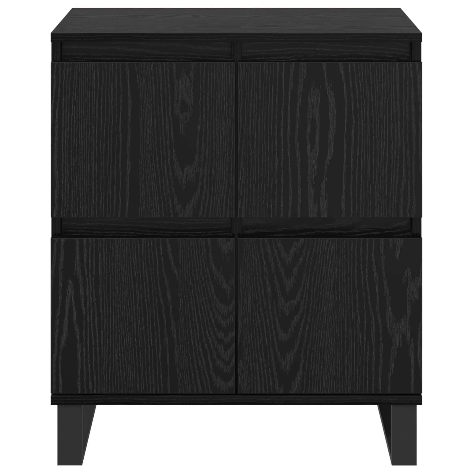 Kreveta 2 pcs Crni hrast 60 x 35 x 70 cm