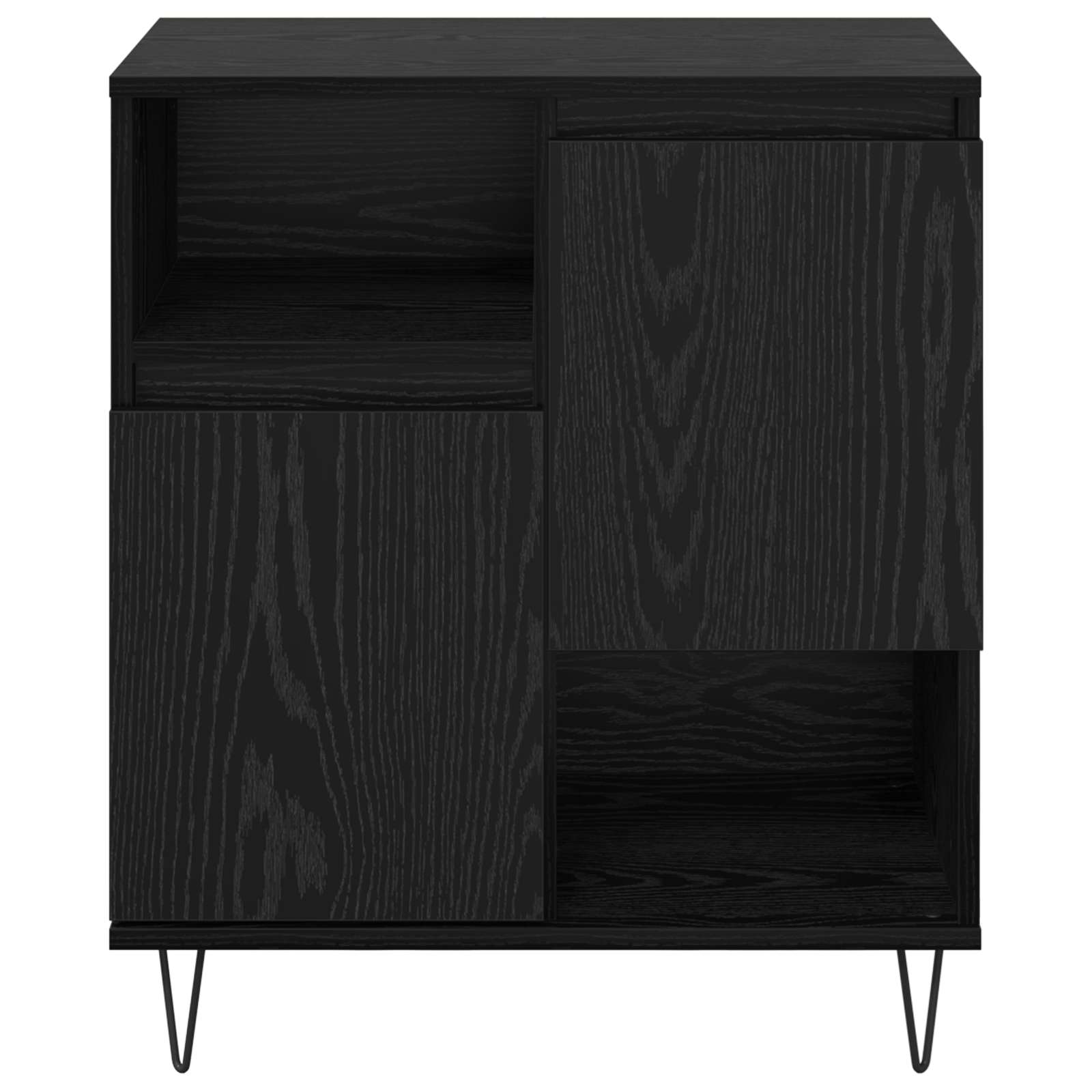 Kreveta 2 pcs Crni hrast 60 x 35 x 70 cm
