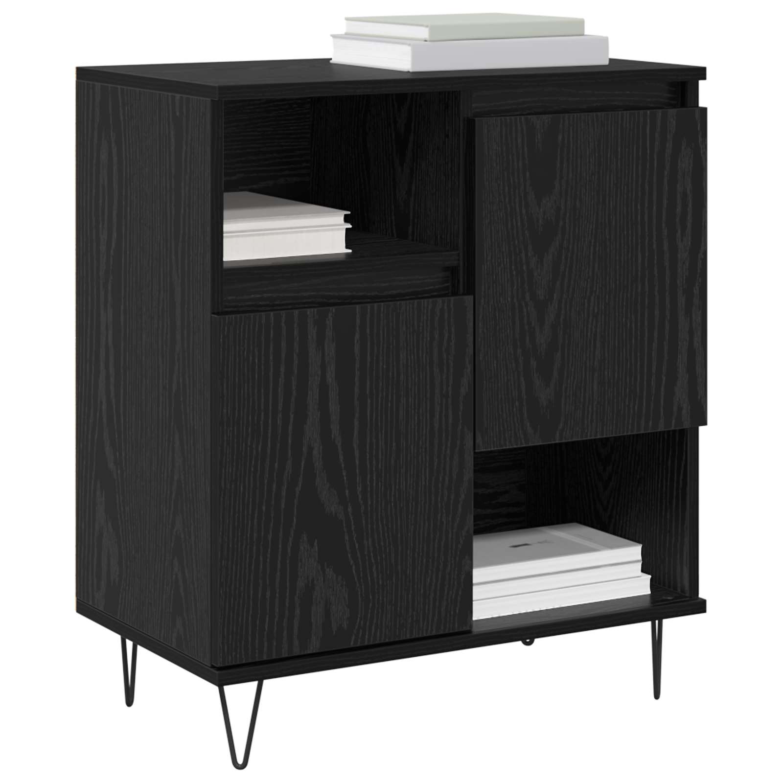 Kreveta 2 pcs Crni hrast 60 x 35 x 70 cm