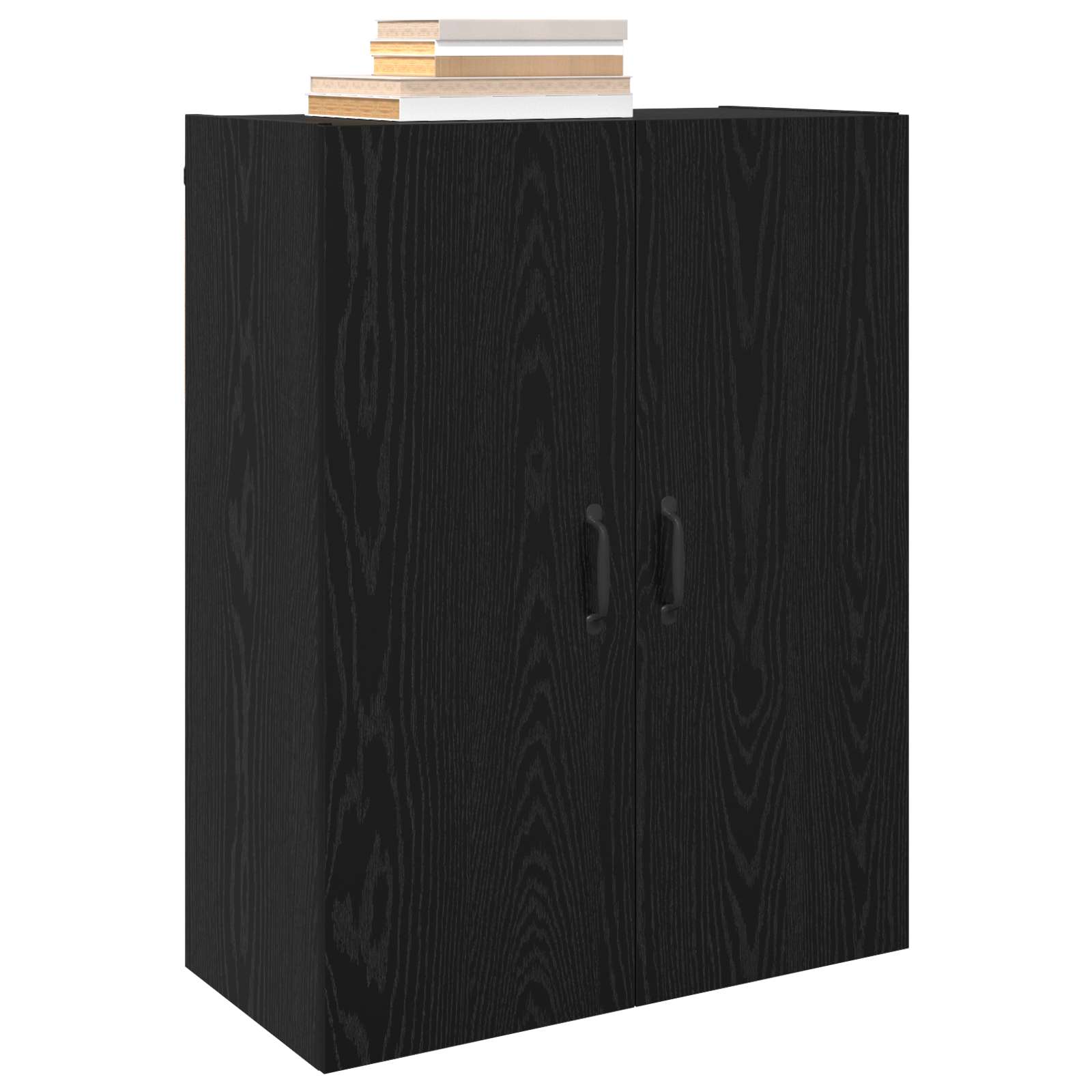 Ormar za montažu na zid 2 pcs Crni hrast 69,5 x 34 x 90 cm