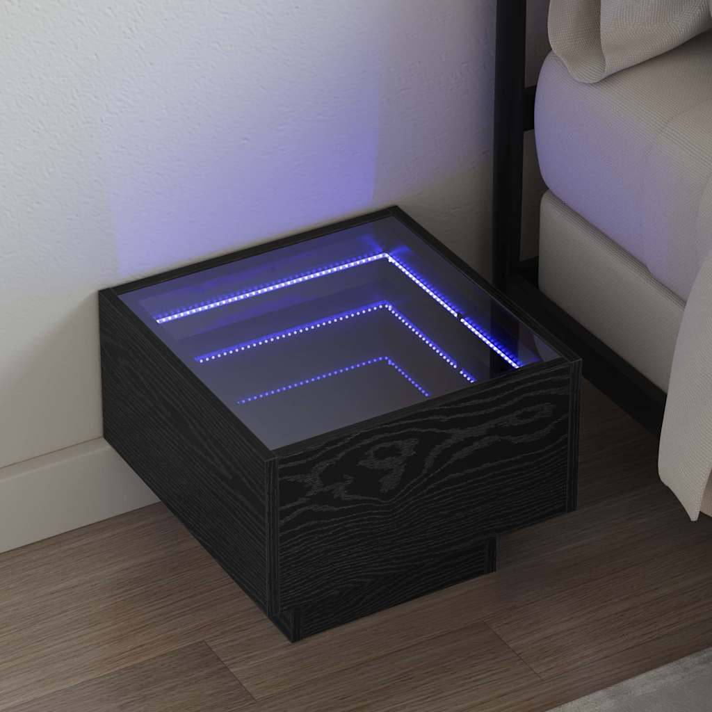 Kava Stol Crni hrast 40 x 40 x 30 cm Konstruirano drvo