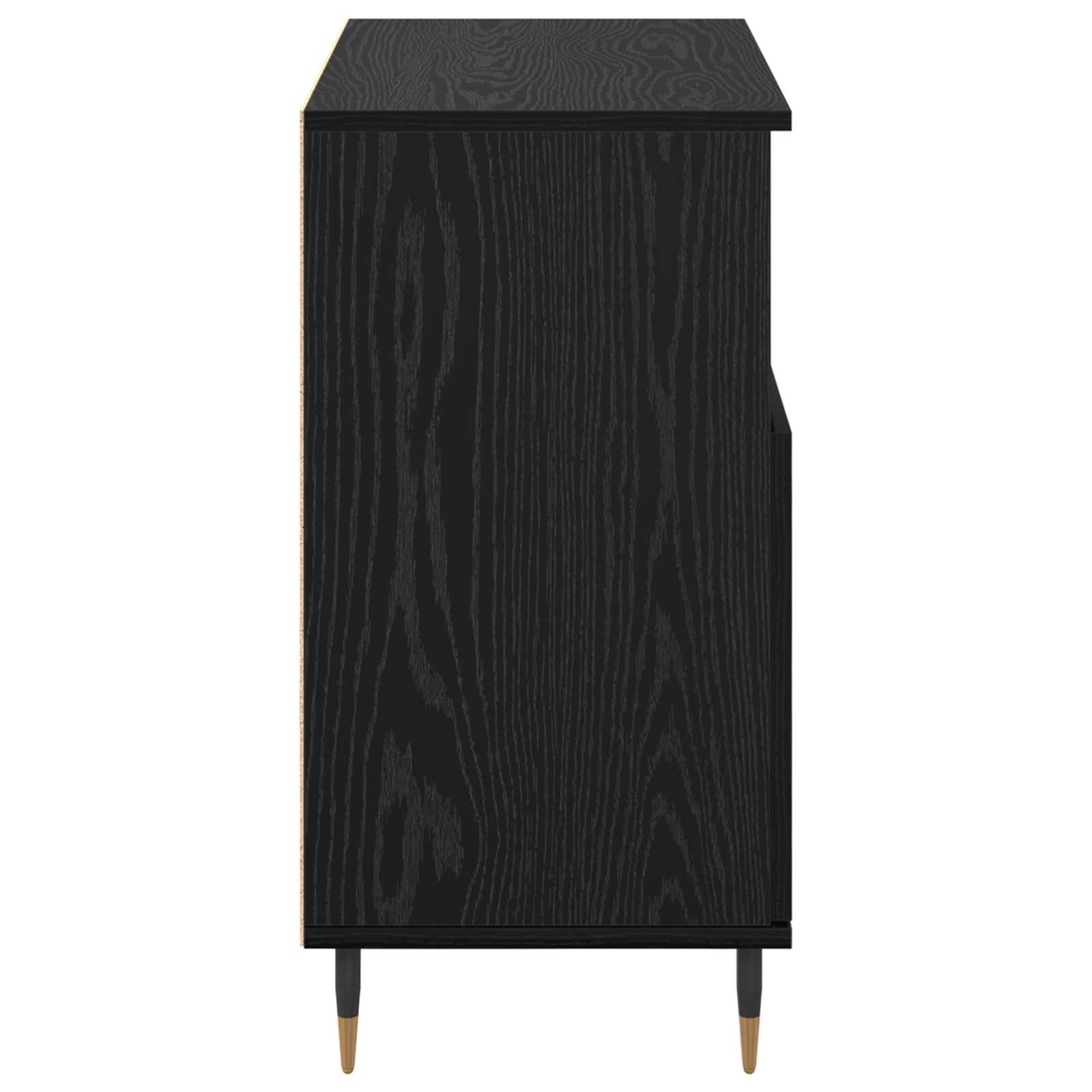 Komode 2 pcs Crni hrast