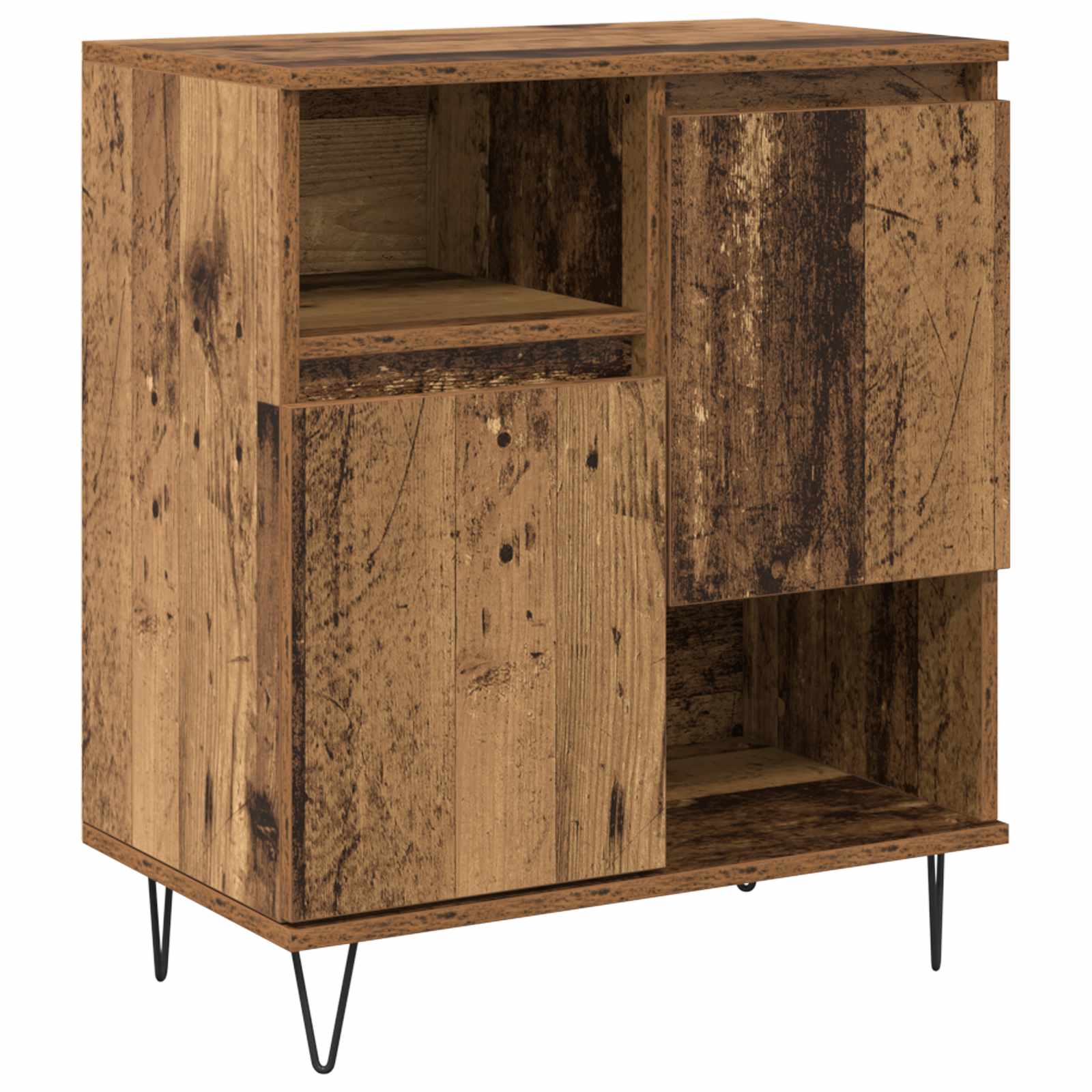 Kreveta 3 pcs Staro drvo 60 x 35 x 70 cm