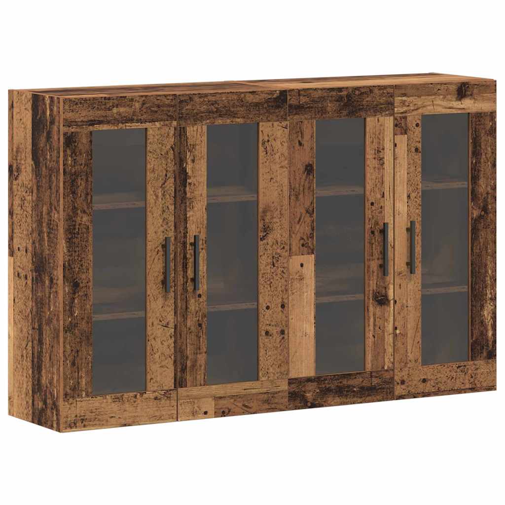 Ormarčići montirani na zid 2 pcs Staro drvo 69,5 x 34 x 90 cm