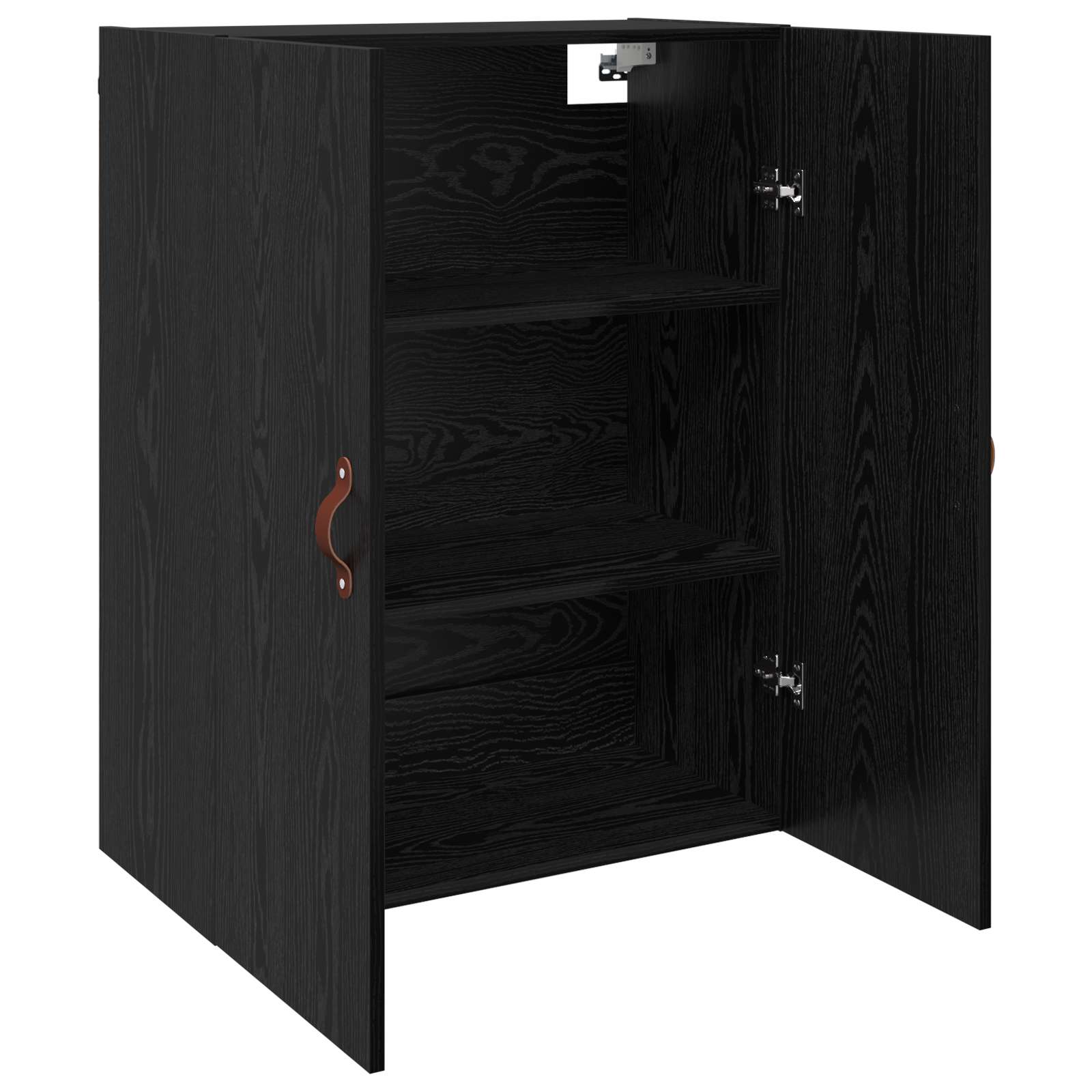 Ormar za montažu na zid 2 pcs Crni hrast 69,5 x 34 x 90 cm