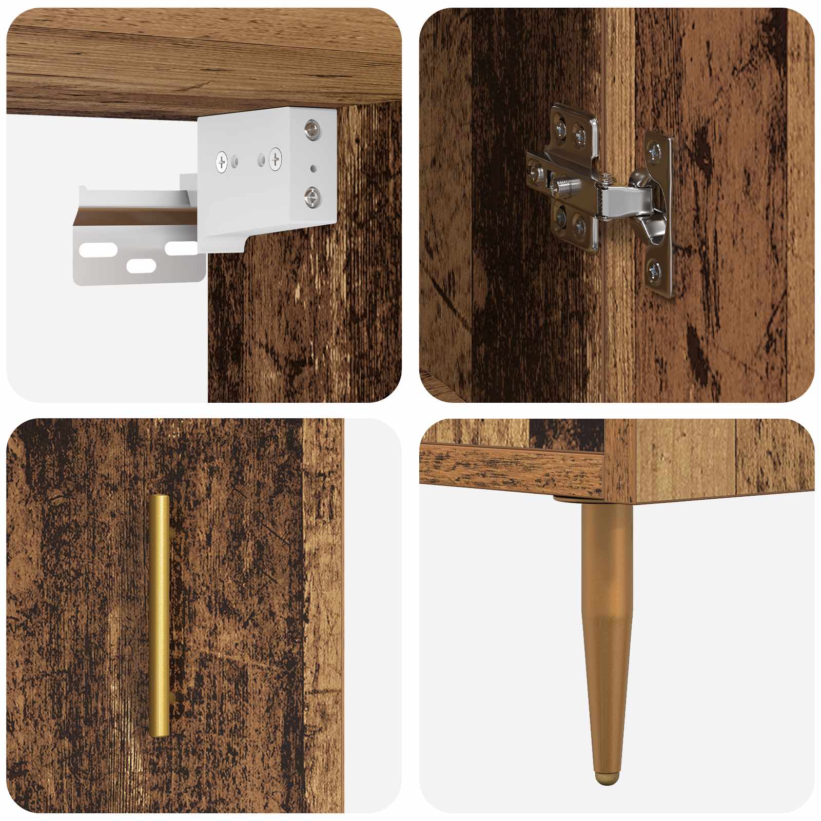 Highboard Zidne Staro drvo 69,5 x 34 x 180 cm Konstruirano drvo