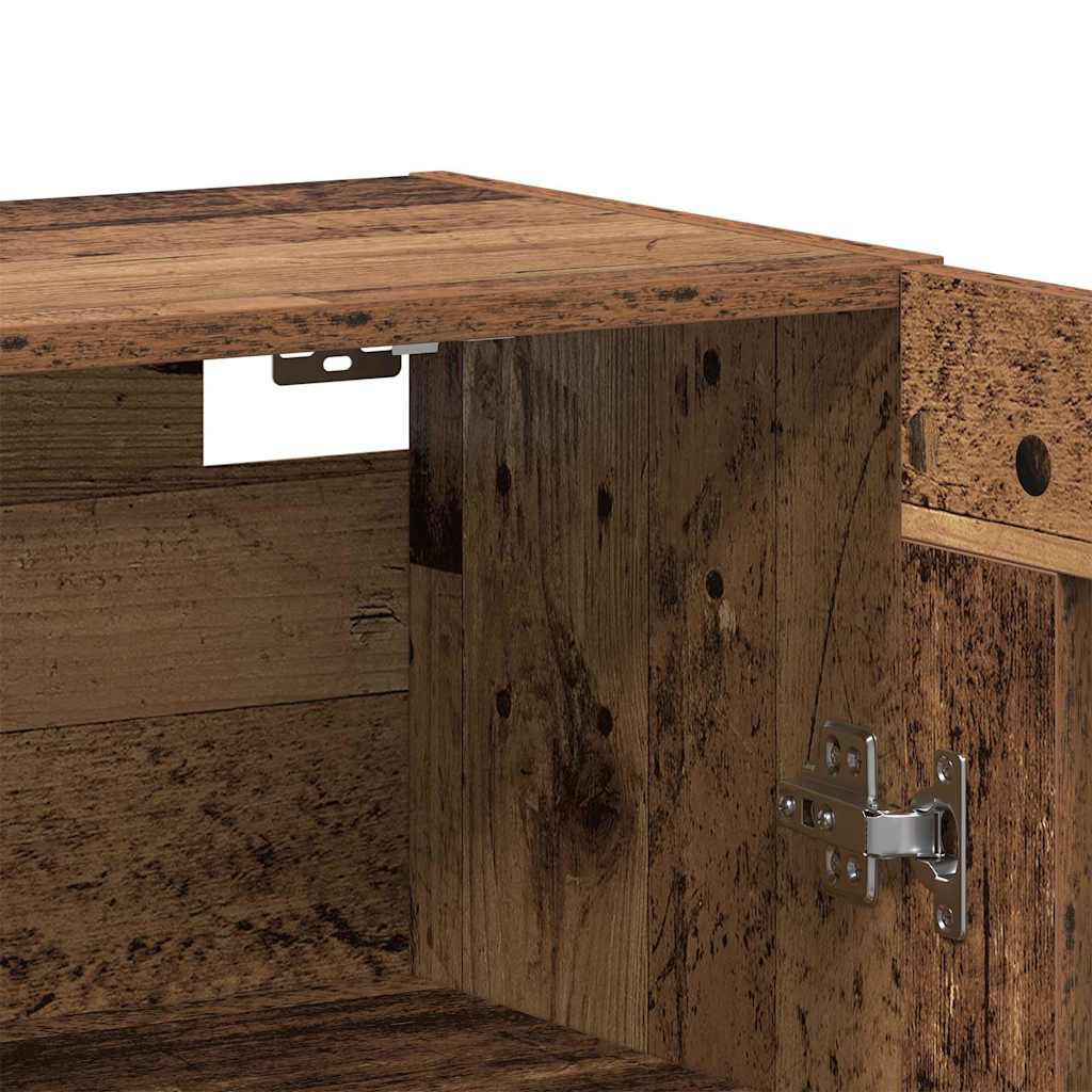 Ormarčići montirani na zid 2 pcs Staro drvo 69,5 x 34 x 90 cm