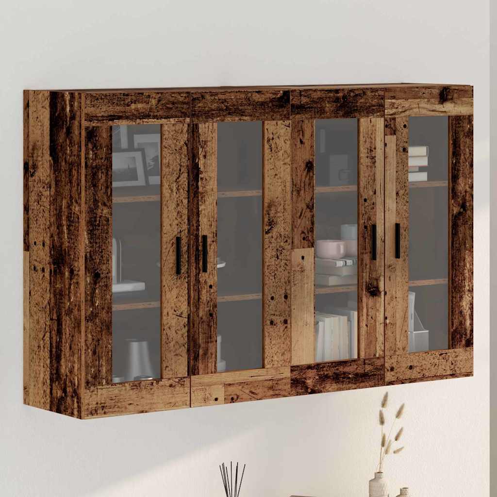 Ormarčići montirani na zid 2 pcs Staro drvo 69,5 x 34 x 90 cm