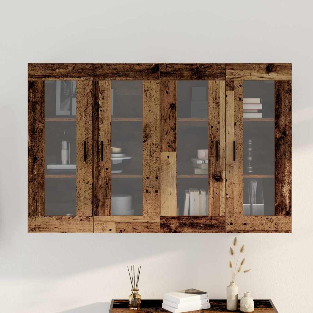 Ormarčići montirani na zid 2 pcs Staro drvo 69,5 x 34 x 90 cm
