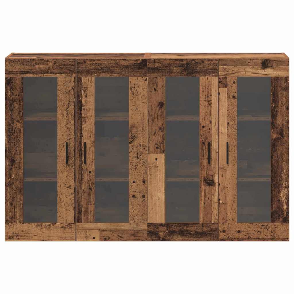Ormarčići montirani na zid 2 pcs Staro drvo 69,5 x 34 x 90 cm