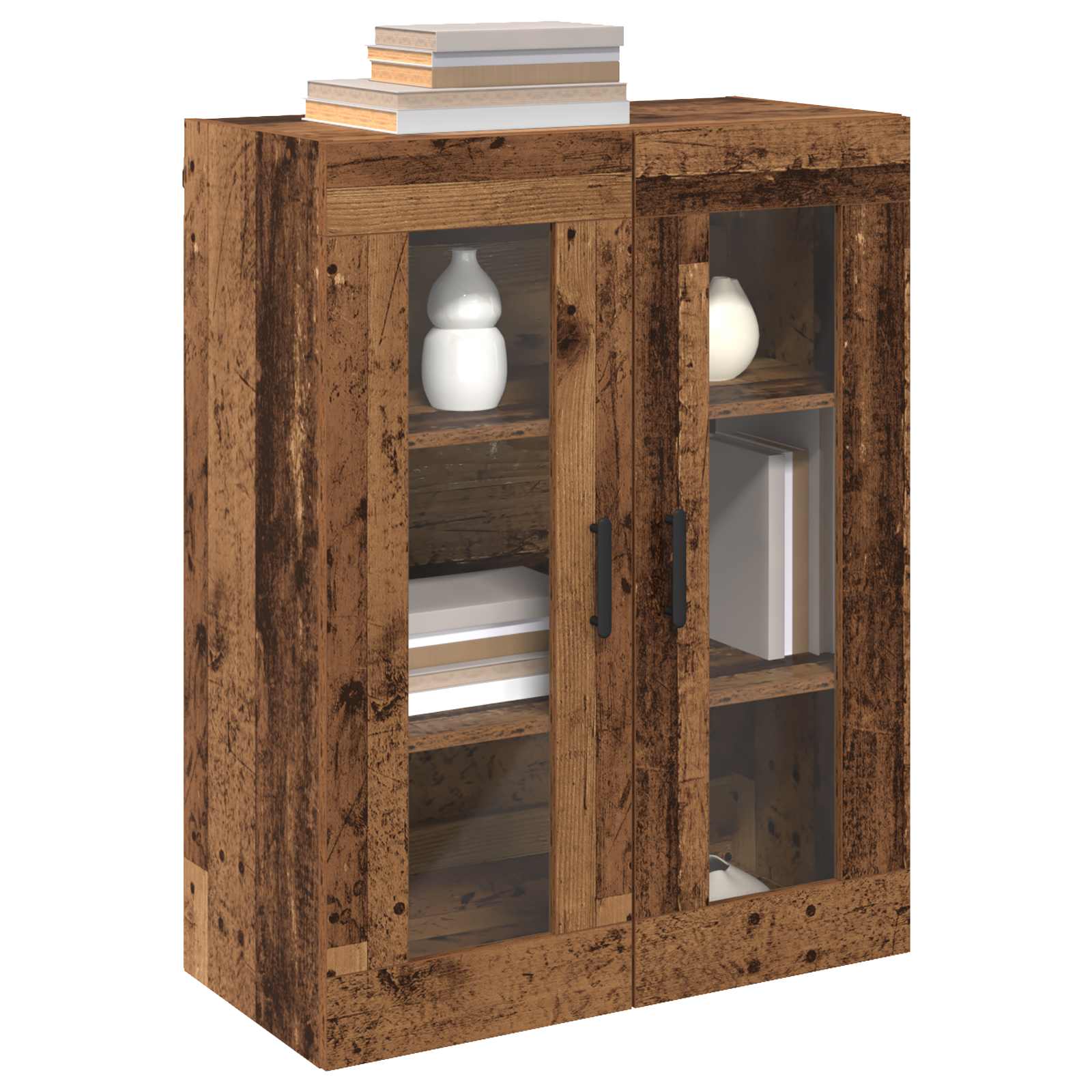 Ormarčići montirani na zid 2 pcs Staro drvo 69,5 x 34 x 90 cm
