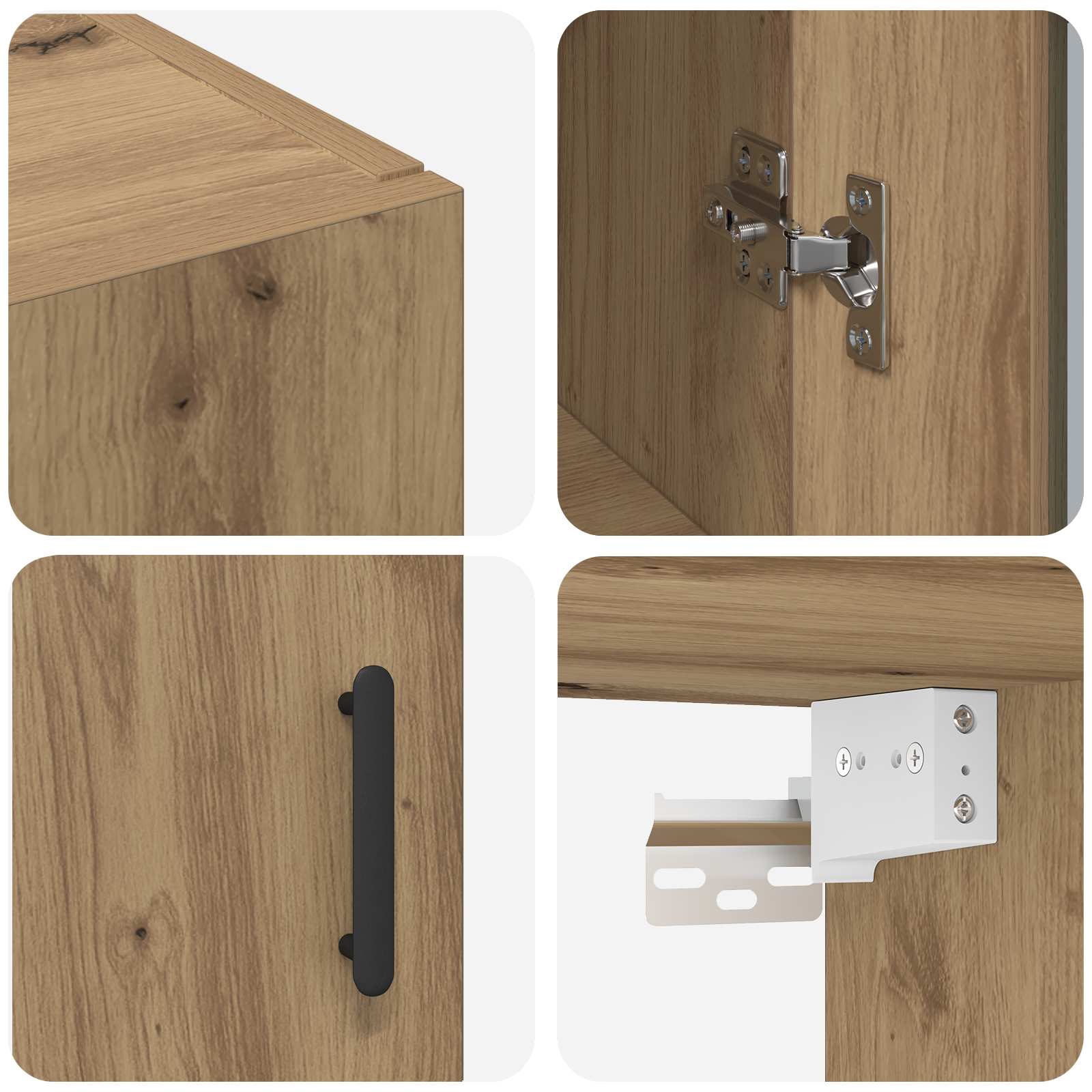 Ormarčići montirani na zid 2 pcs hrast artisan