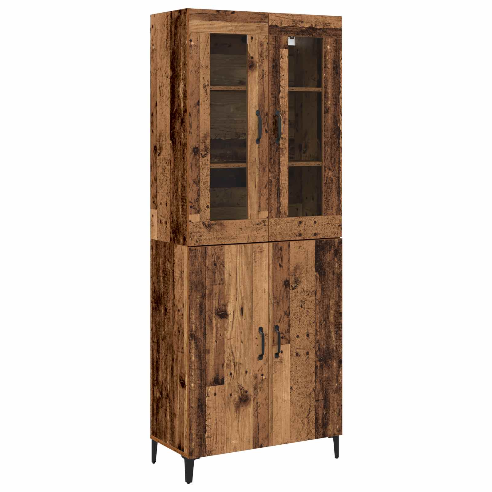 Highboard 2 pcs Staro drvo Konstruirano drvo