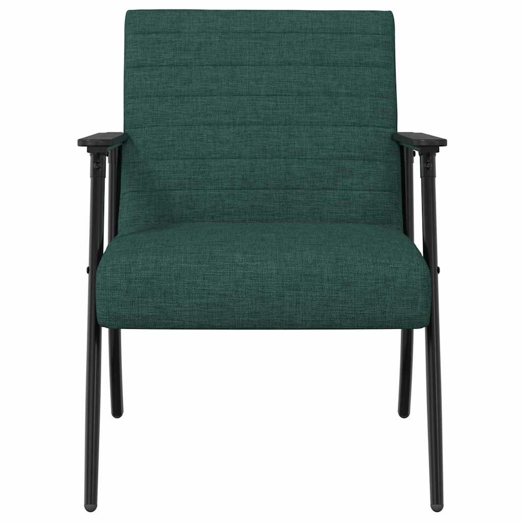 fotelja Tamnozelena 59 x 75 x 78 cm tkanina