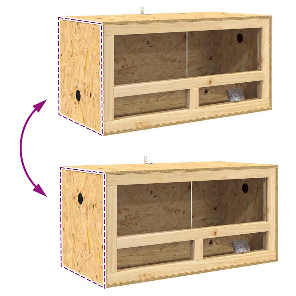 Terarij Smeđa 80 x 40 x 40 cm OSB