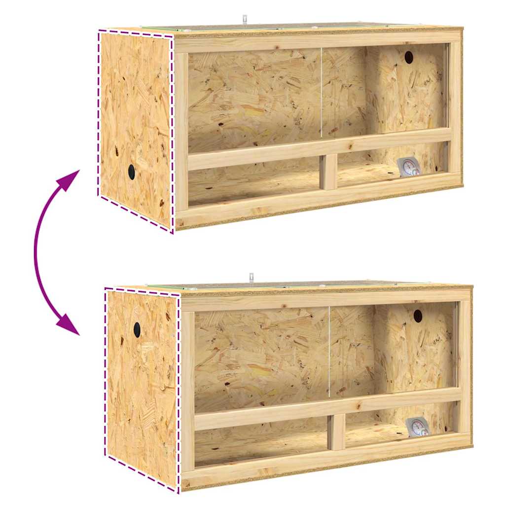 Terarij Smeđa 100 x 50 x 50 cm OSB