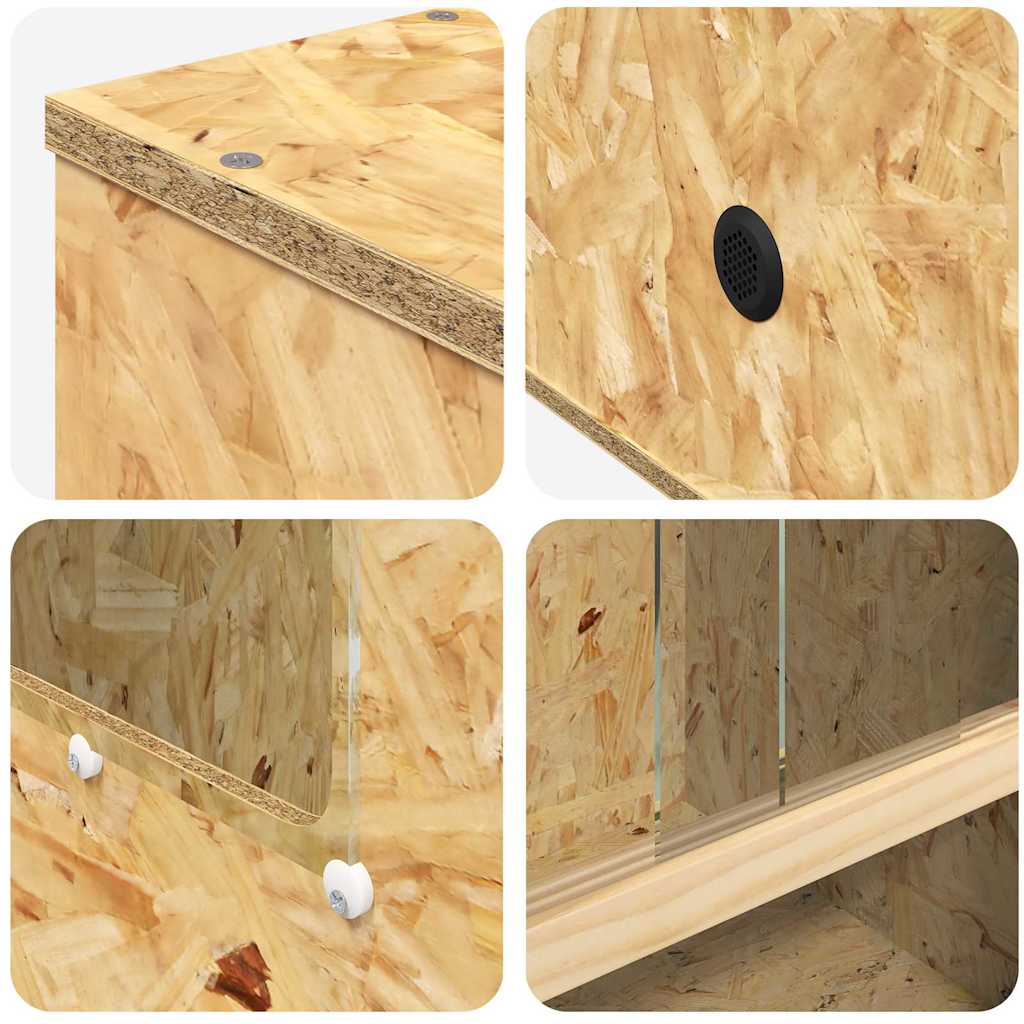 Terarij Smeđa 50 x 50 x 80 cm OSB