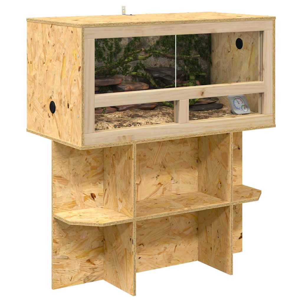 Osnovica za terarij s policom Smeđa 80 x 40 x 50 cm OSB