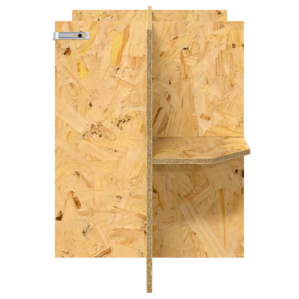 Osnovica za terarij s policom Smeđa 80 x 40 x 50 cm OSB