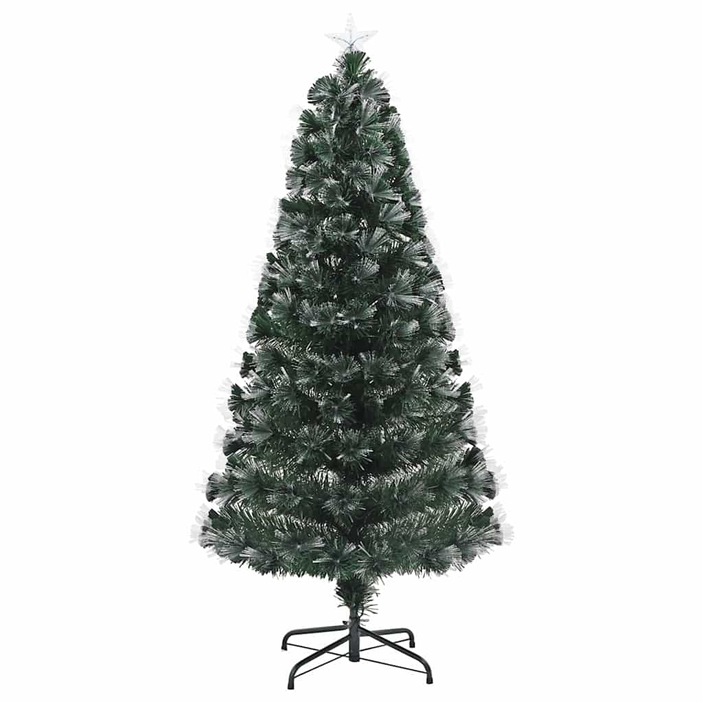 Umjetno božićno drvce s 160 LED svjetlima Zelena 150 cm PVC
