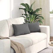 Jastučići za sofu 2 pcs Tamno siva 50 x 30 cm tkanina