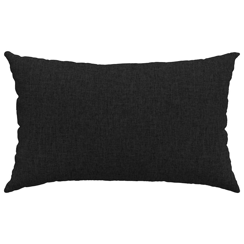 Jastučići za sofu 2 pcs Crna 50 x 30 cm tkanina
