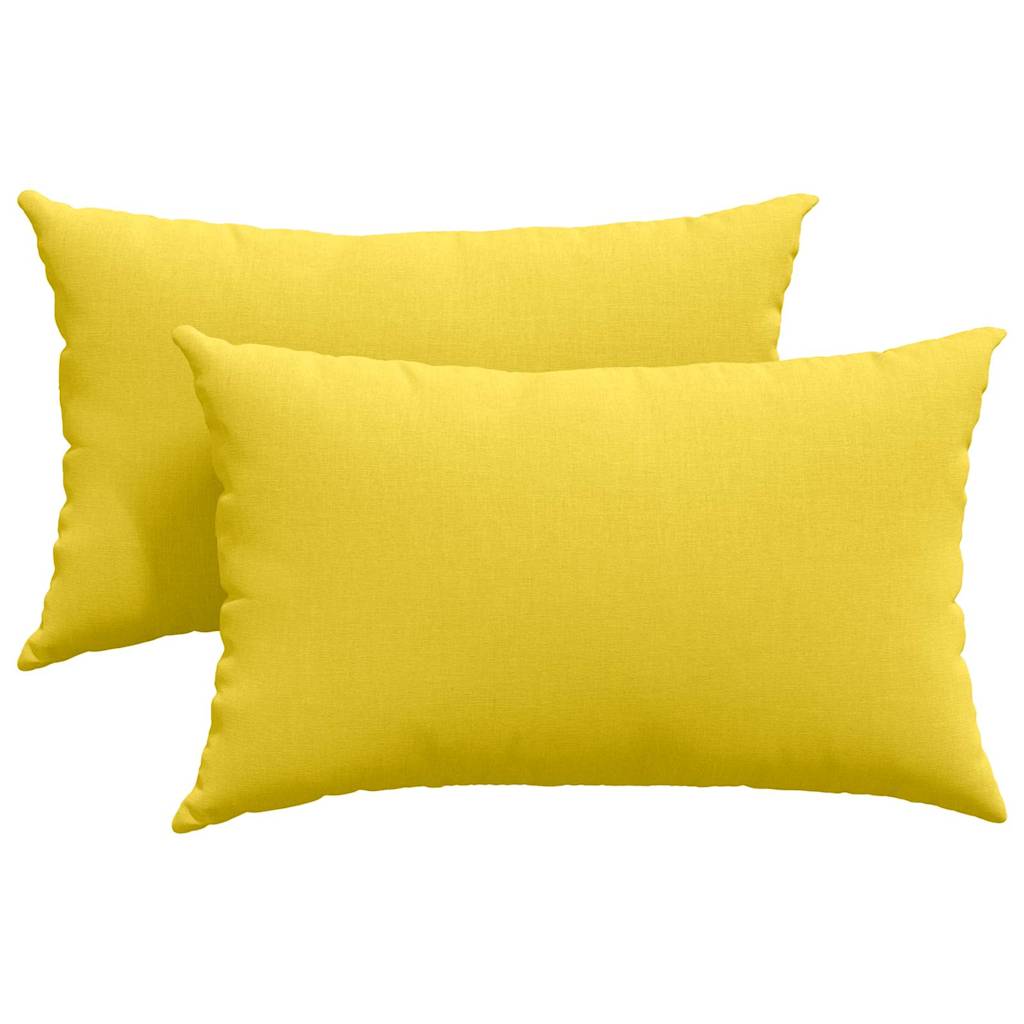 Jastučići za sofu 2 pcs Svijetlo žuta 50 x 30 cm tkanina