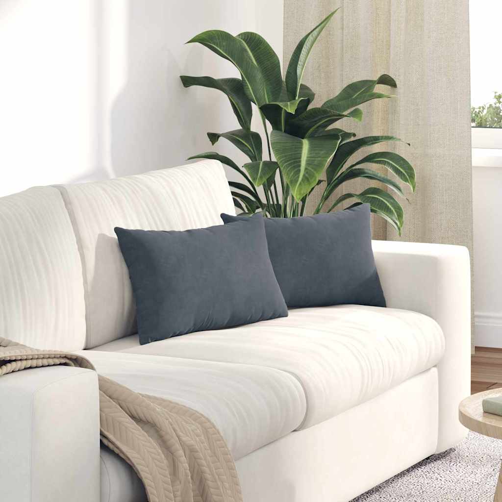 Jastučići za sofu 2 pcs Tamno siva 50 x 30 cm Kordura tekstil