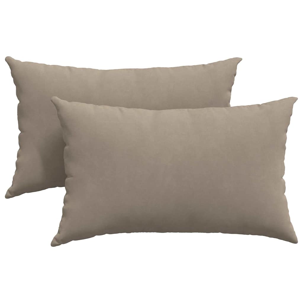 Jastučići za sofu 2 pcs Sivo-smeđa 50 x 30 cm tkanina