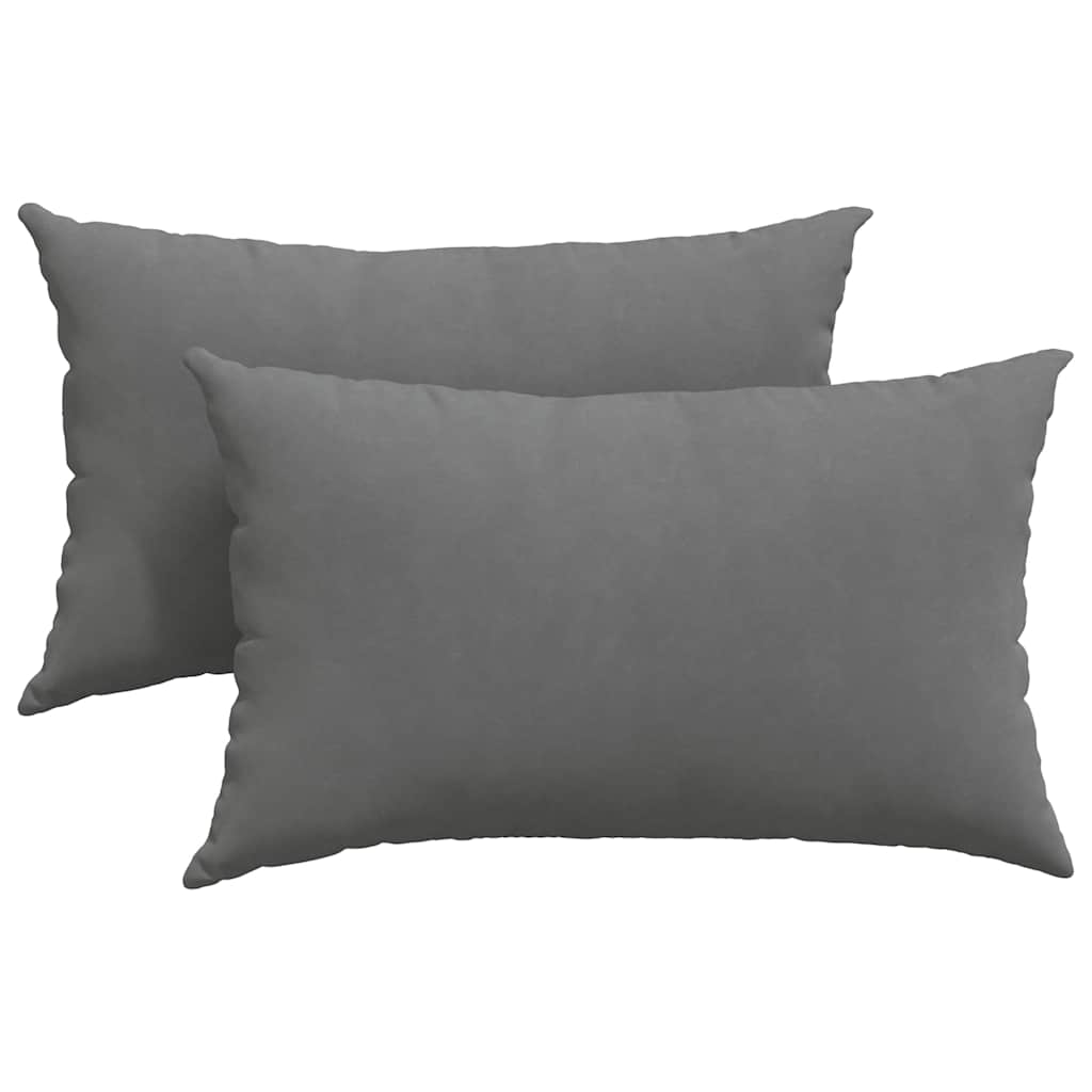 Jastučići za sofu 2 pcs Tamno siva 50 x 30 cm tkanina