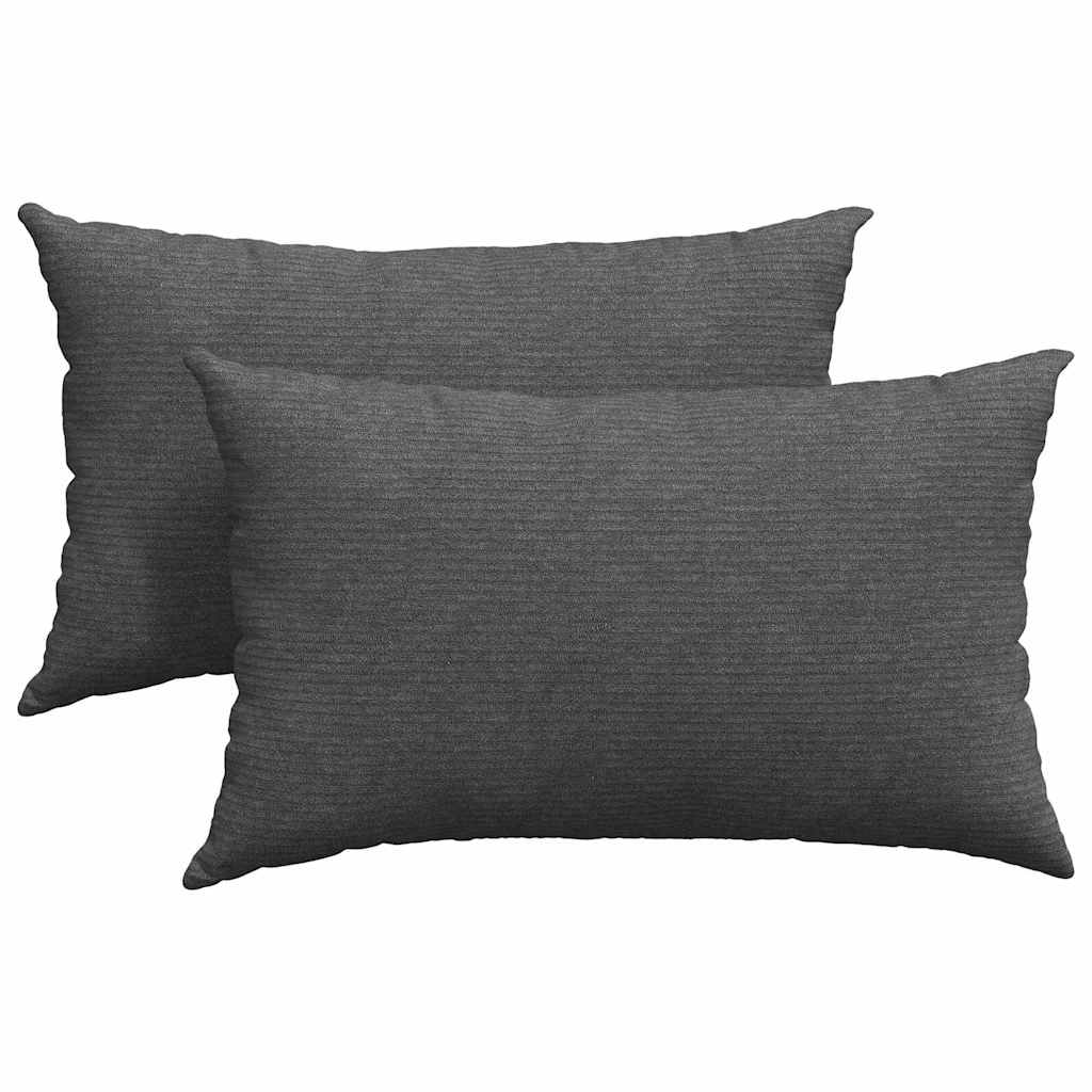 Jastučići za sofu 2 pcs Tamno siva 50 x 30 cm Kordura tekstil
