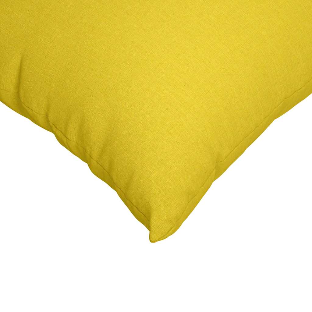 Jastučići za sofu 2 pcs Svijetlo žuta 60 x 40 cm tkanina