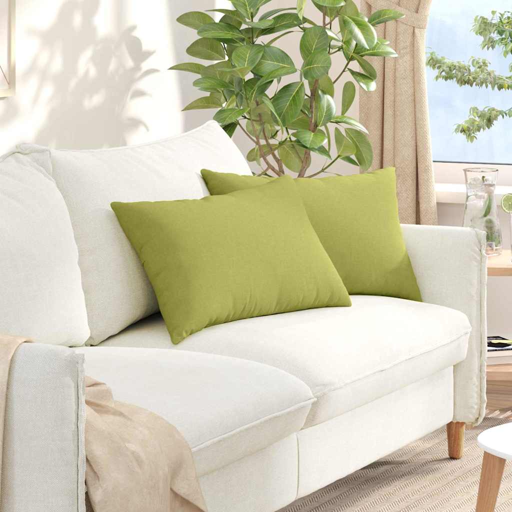 Jastučići za sofu 2 pcs Svijetlo zelena 60 x 40 cm tkanina