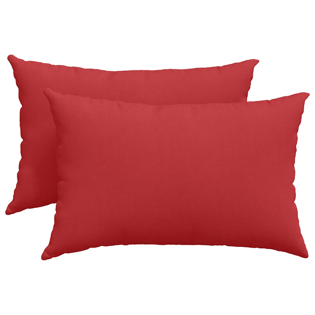 Jastučići za sofu 2 pcs Crvena 60 x 40 cm tkanina