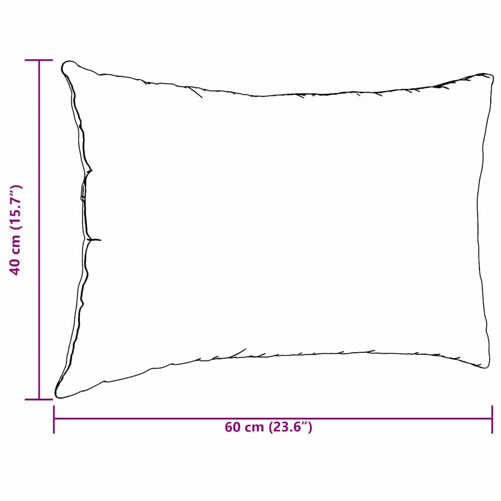 Jastučići za sofu 2 pcs Sivo-smeđa 60 x 40 cm tkanina