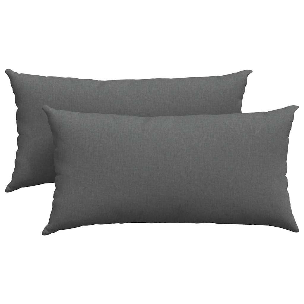 Jastučići za sofu 2 pcs Tamno siva 80 x 40 cm tkanina