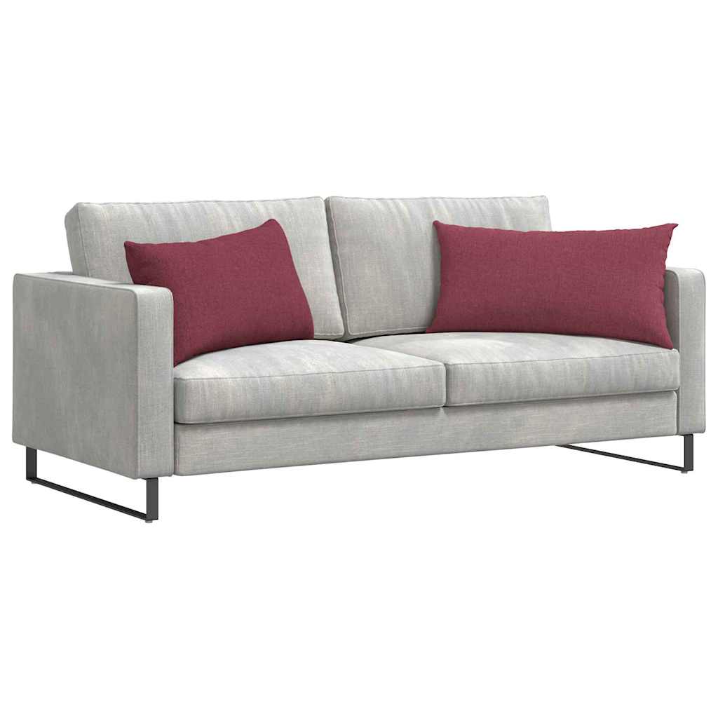 Jastučići za sofu 2 pcs Vinska crvena 80 x 40 cm tkanina