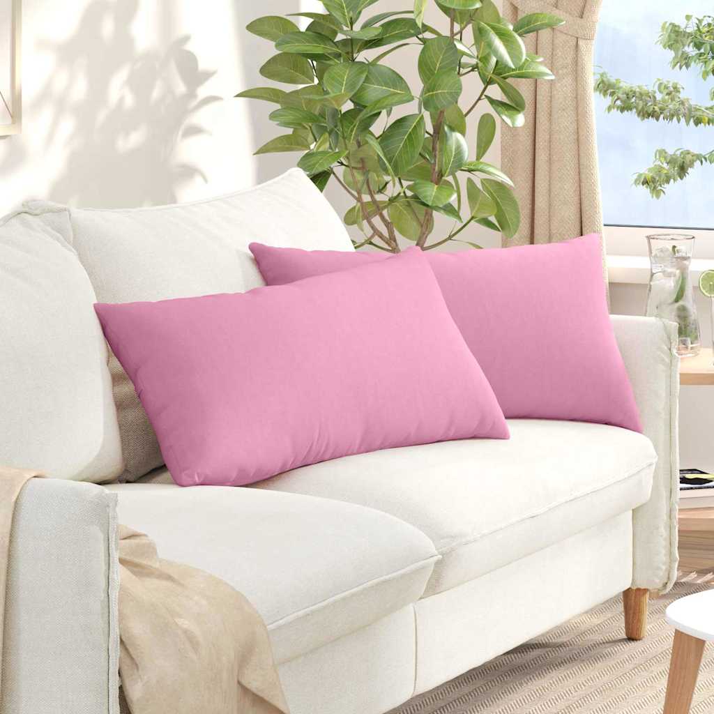 Jastučići za sofu 2 pcs Ružičasta 80 x 40 cm tkanina