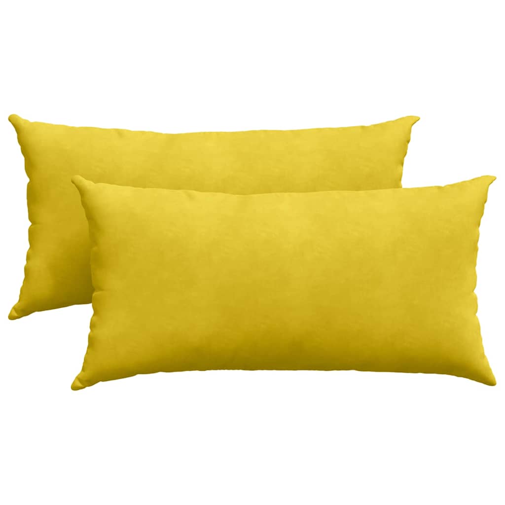 Jastučići za sofu 2 pcs Žuta 80 x 40 cm Kordura tekstil