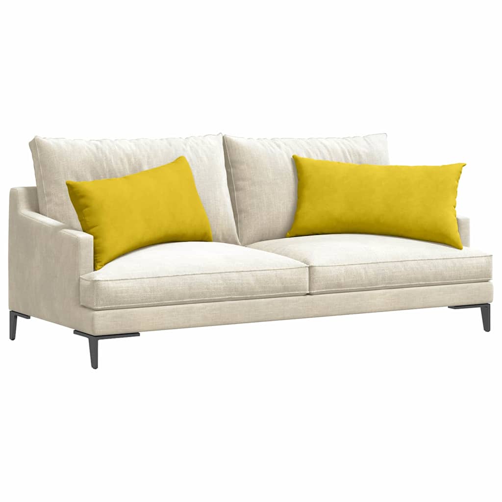 Jastučići za sofu 2 pcs Žuta 80 x 40 cm Kordura tekstil