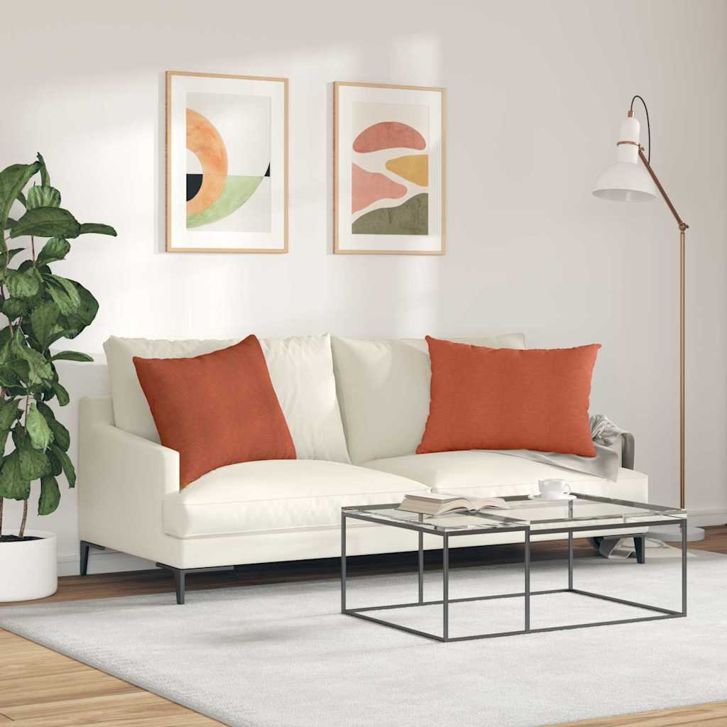 Jastučići za sofu 2 pcs Crvena narančasta 70 x 50 cm