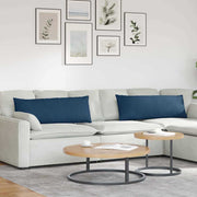 Jastučići za sofu 2 pcs Plava 120 x 40 cm tkanina