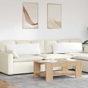 Jastučići za sofu 2 pcs Bijelo 120 x 40 cm tkanina