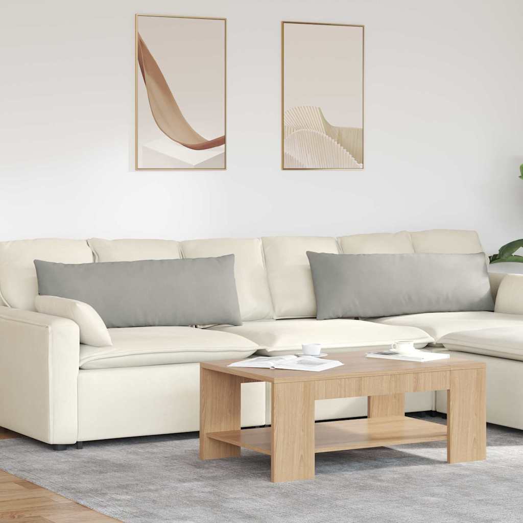 Jastučići za sofu 2 pcs Svijetlo siva 120 x 40 cm tkanina