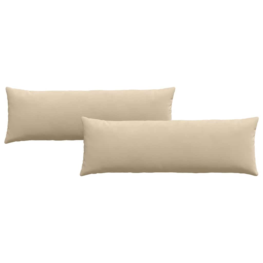 Jastučići za sofu 2 pcs Krema 120 x 40 cm tkanina